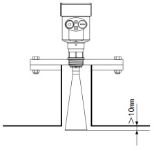 纜式導(dǎo)波雷達(dá)液位計(jì)儲(chǔ)罐天線安裝高度圖